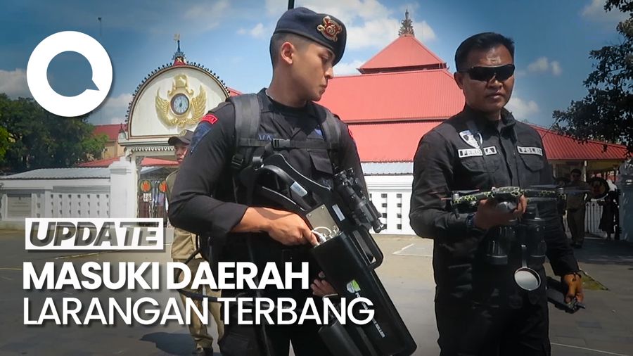 Drone Tak Berizin Dilumpuhkan Saat Prosesi Grebeg Syawal