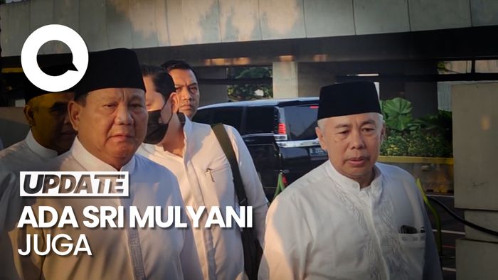 Prabowo Subianto Salat Idul Fitri di Masjid Agung Al-Azhar