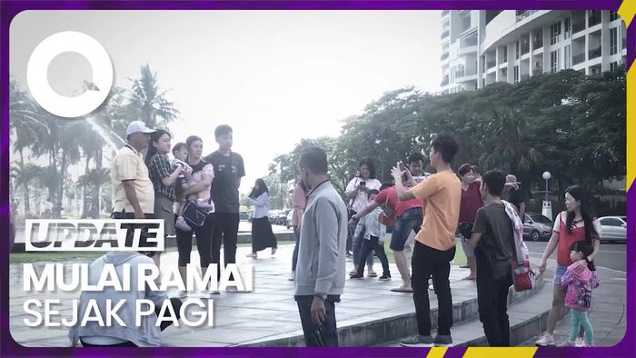 Hari Pertama Lebaran, Kawasan Ancol Mulai Diserbu Wisatawan