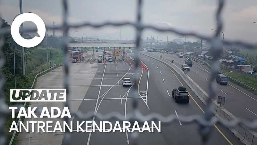 Sepinya Lalin di Exit Tol Cileunyi saat H-1 Lebaran