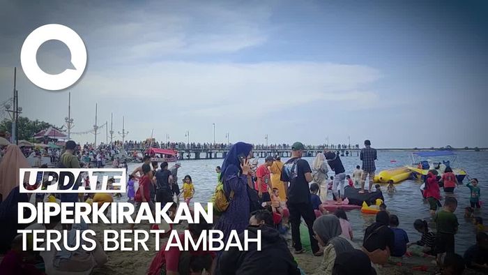 H+1 Lebaran, 77 Ribu Pengunjung Padati Ancol Sore Ini