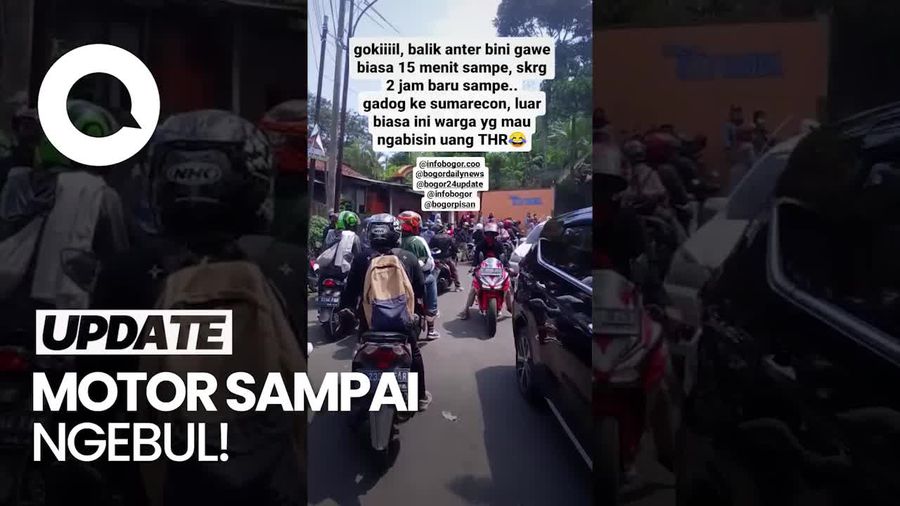 Penampakan Kemacetan di Bukit Pelangi Puncak Bogor