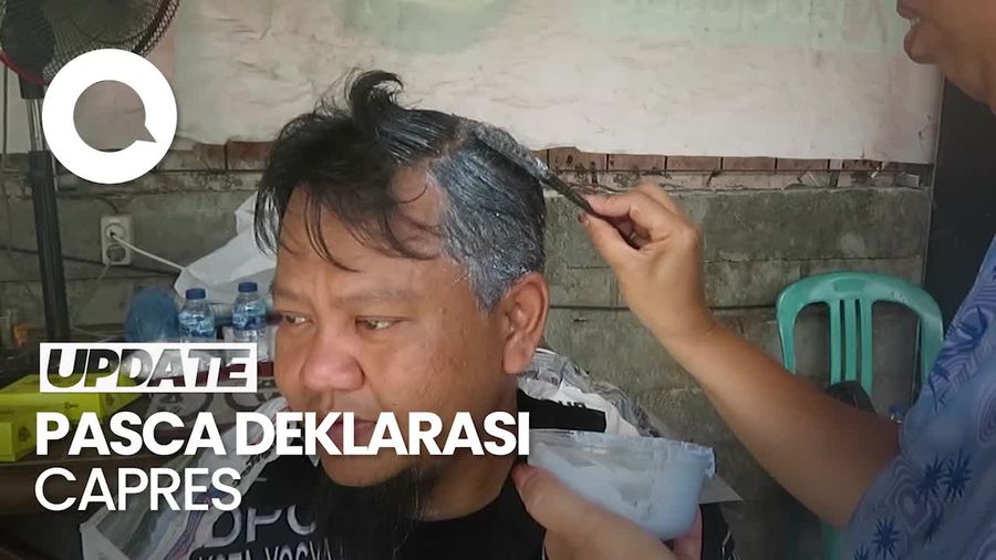 Relawan Ganjar Pranowo di DIY Kompak Semir Rambut Putih