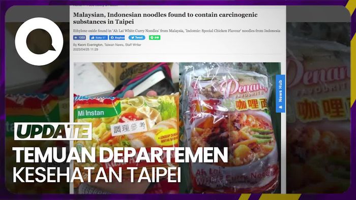 Ada Zat Pemicu Kanker di Mie Instan Malaysia dan Indonesia