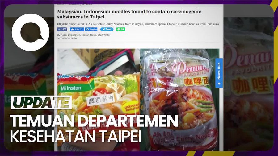 Ada Zat Pemicu Kanker di Mie Instan Malaysia dan Indonesia
