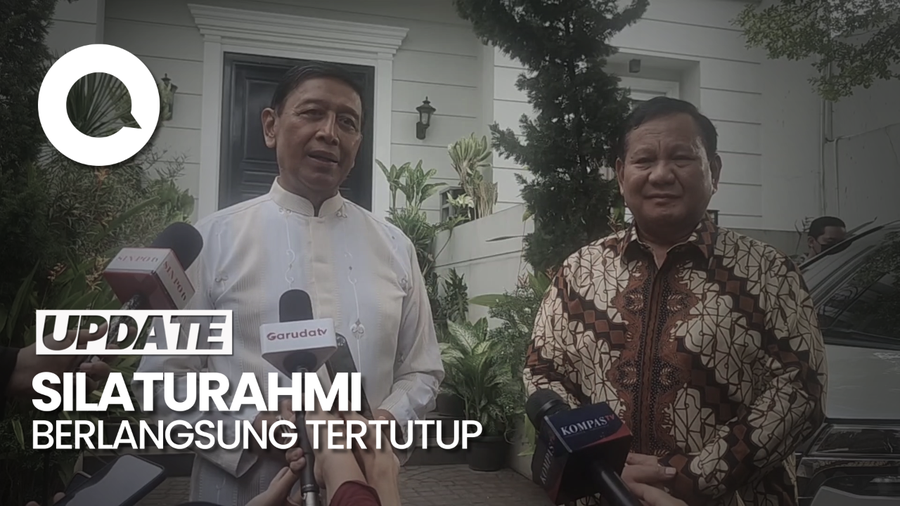 Kunjungi Rumah Wiranto, Prabowo: Berlebaran, Halal Bihalal