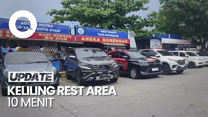 Rest Area KM 62 Tol Japek Ramai, Pemudik Ngaku Susah Dapat Parkir