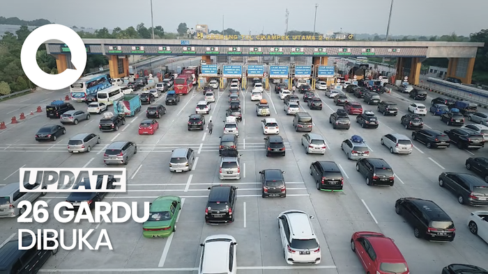 Libur Lebaran Telah Selesai, Antrean GT Cikatama Masih Terjadi