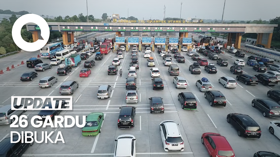 Libur Lebaran Telah Selesai, Antrean GT Cikatama Masih Terjadi