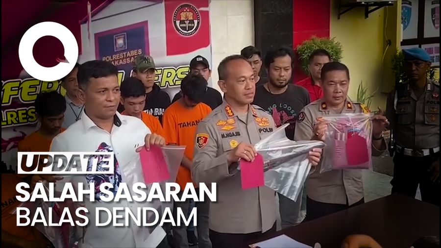 Polisi Bekuk 5 Pria Pengeroyok Pemudik di Makassar