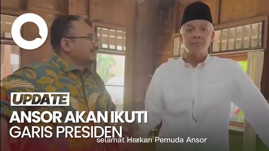 Muncul Ganjar di Video Seruan Harlah GP Ansor, Kode Dukung Nyapres?