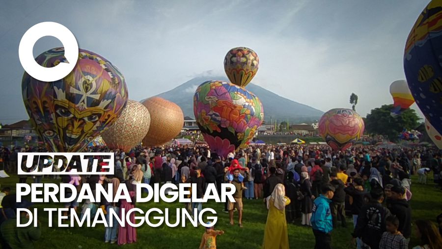 Meriahnya Festival Balon Udara di Temanggung