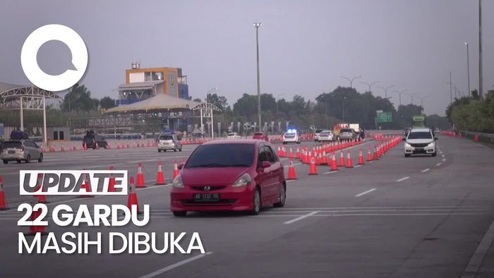 Gerbang Tol Cikampek Terpantau Lancar