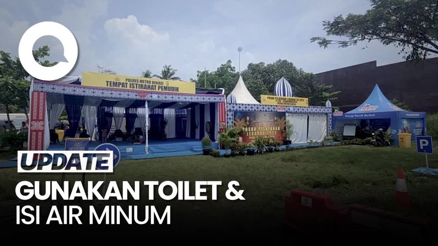 Pemudik Motor di Jalur Pantura Manfaatkan Pos Pelayanan untuk Istirahat