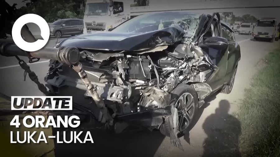 2 Mobil Pemudik Alami Kecelakaan di Tol Jakarta-Cikampek