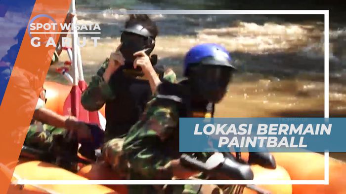 Menuju Lokasi Bermain Paintball yang Seru dan Menantang di Tepi Sungai, Garut