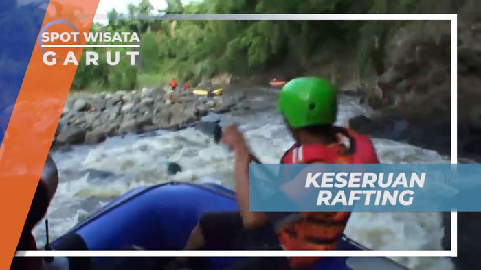 Serunya Taklukkan Derasnya Aliran Sungai yang Menantang, Garut
