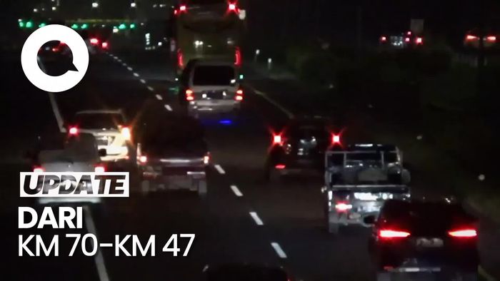 Tol Cikampek Arah Jakarta Padat, Contraflow Berlaku