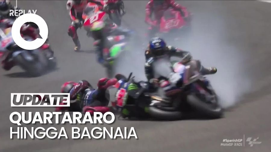 Drama Saling Senggol di MotoGP Spanyol