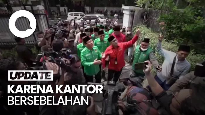Sambangi Markas PDIP, Plt Ketum PPP Mardiono Jalan Kaki