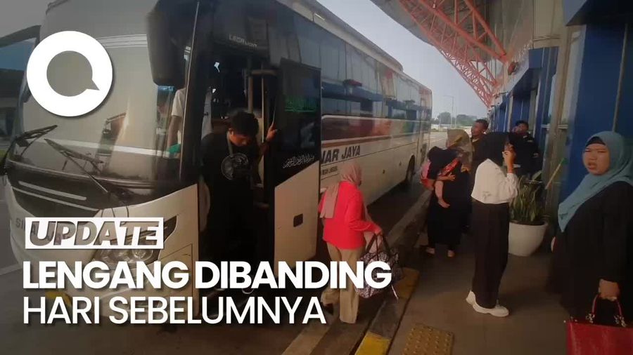 Kedatangan Pemudik di Terminal Pulogebang mulai Menurun
