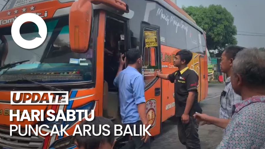 1863 Pemudik Tiba di Kampung Rambutan, Menurun Dibanding H+7 Lebaran