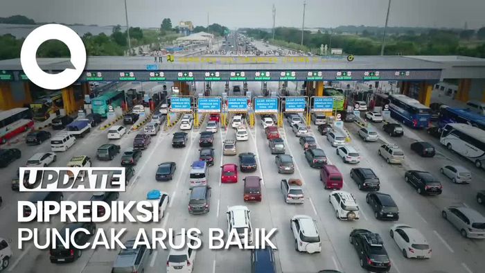 H+9 Lebaran, GT Cikampek Utara Dipadati Pemudik Arah Jakarta