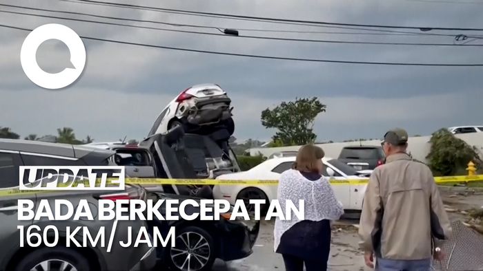 Dampak Tornado Florida: Mobil Tumpang-Tindih, Pohon Tercabut dari Akar