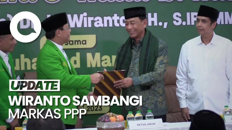 Wiranto Bertemu Mardiono, Serahkan Daftar Caleg ke DPP PPP