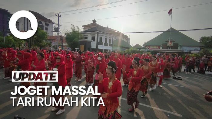 Meriahkan HUT ke-476 Semarang, Ribuan Orang Joget Bersama