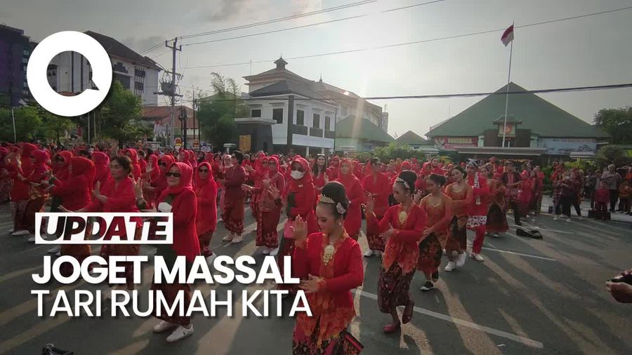 Meriahkan HUT ke-476 Semarang, Ribuan Orang Joget Bersama