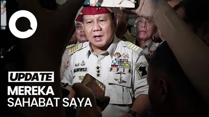 Prabowo: Tak Usah Terlalu Tegang, Ganjar-Anies Putra Terbaik Bangsa Juga