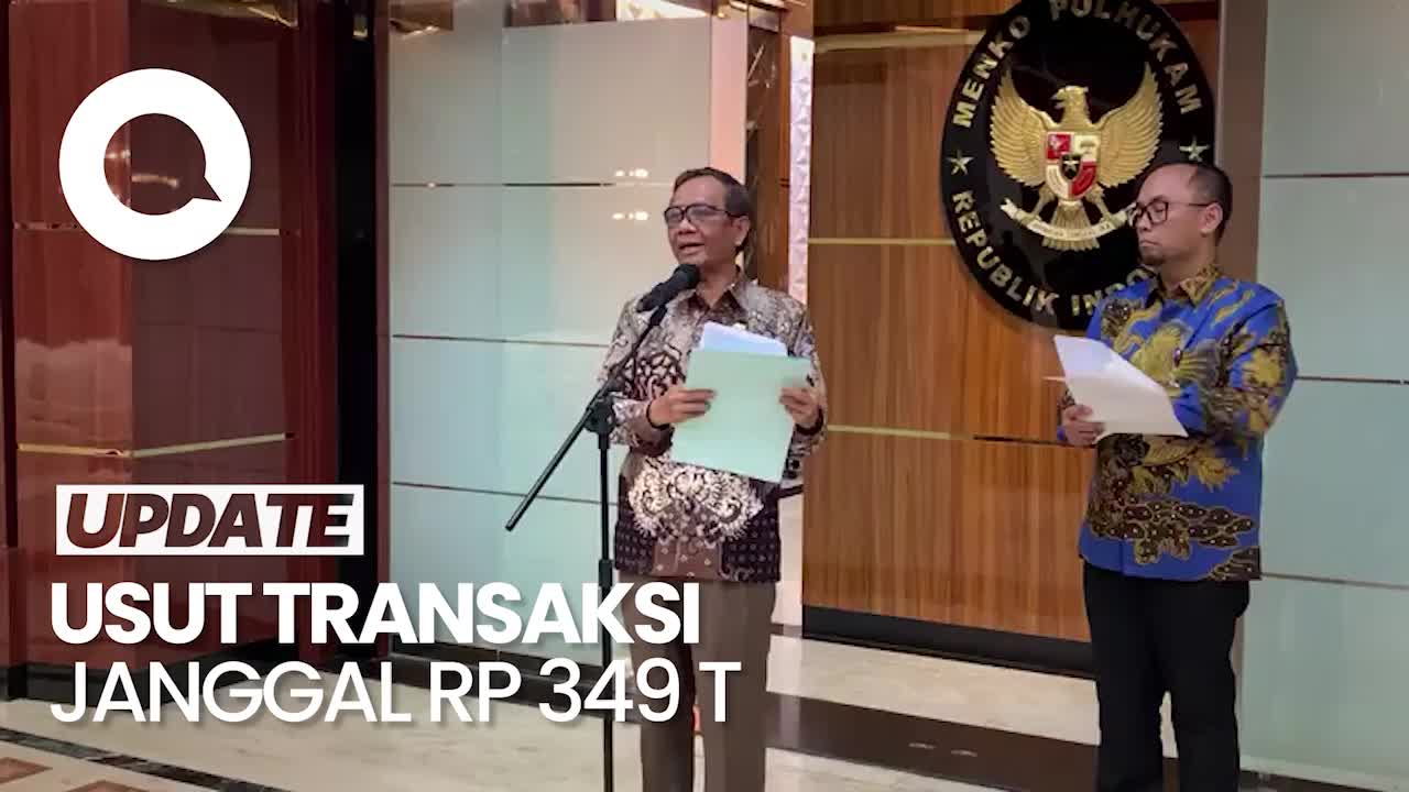 Mahfud Bentuk Satgas TPPU Rp 349 T, Begini Susunannya