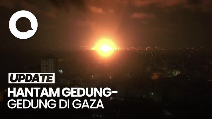 Detik-detik Serangan Udara Israel Gempur Gaza