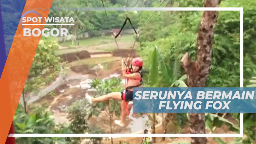 Pacu Adrenalin, Meluncur Seru Bermain Flying Fox, Bogor