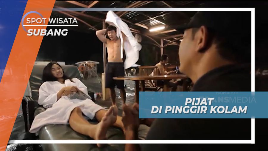 Santai Sejenak, Menikmati Pijit di Pinggir Kolam Air Panas, Subang