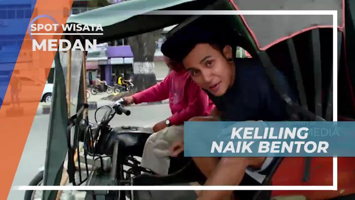 Berkeliling Naik Bentor Menikmati Panorama Indah Kota Medan