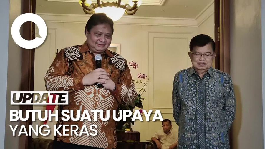 Airlangga Sampaikan Rencana Koalisi Besar, JK: Praktik Politiknya Tak Mudah