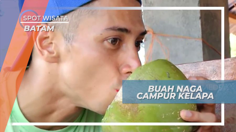 Menikmati Kesegaran Paduan Buah Naga dan Kelapa, Batam