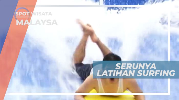 Mencoba Berlatih Surfing di Malaysia