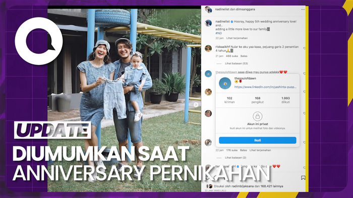 Nadine Chandrawinata Tengah Hamil Anak Kedua