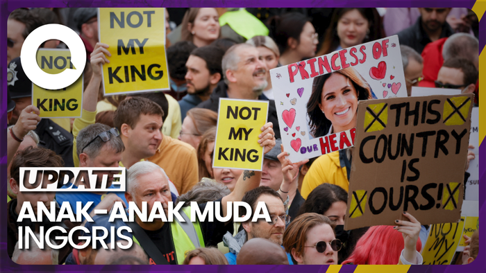 Penampakan Spanduk Penolakan untuk Raja Charles: Not My King