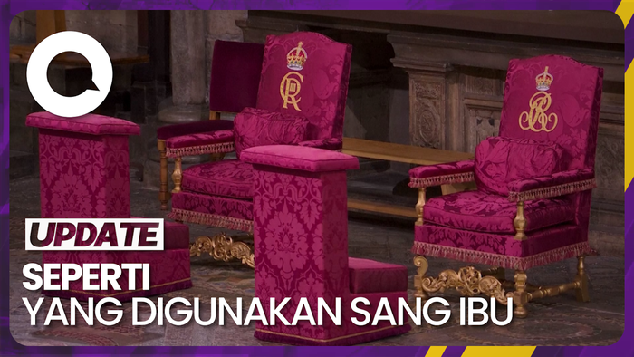 Wujud Kursi Penobatan Raja Charles di Westminster Abbey