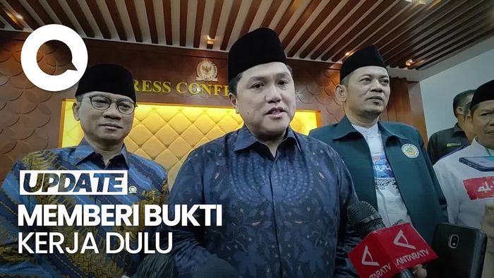 Erick Thohir soal Cawapres: Saya Konsisten Tegak Lurus ke Jokowi
