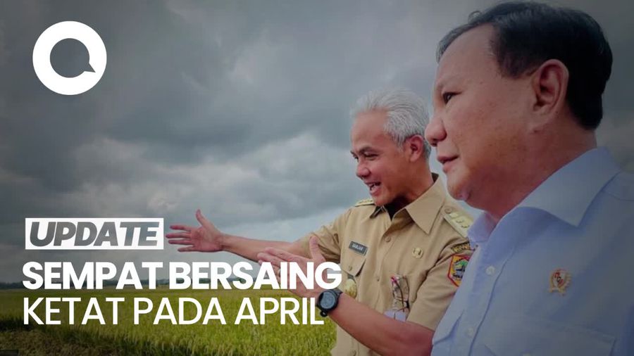 Simulasi Head to Head SMRC: Ganjar Unggul 7,6% dari Prabowo
