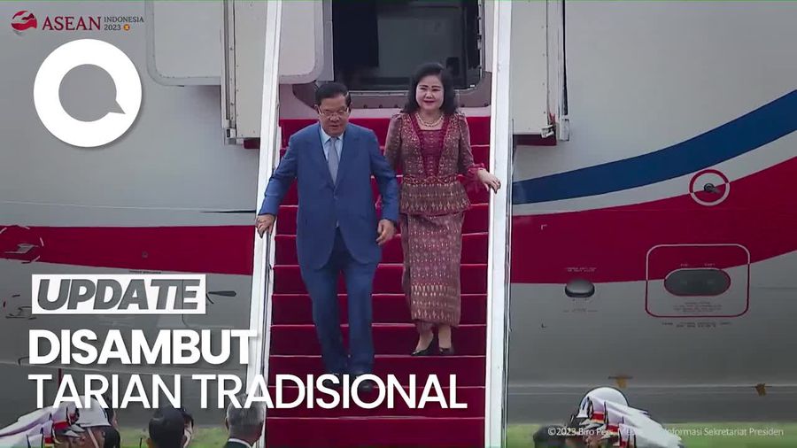 Momen Kedatangan PM Kamboja di Labuan Bajo Jelang KTT ASEAN