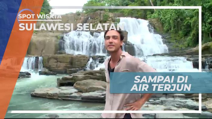 Sampai di Air Terjun Parangloe Setelah Berjalan 3 Kilometer, Sulawesi Selatan