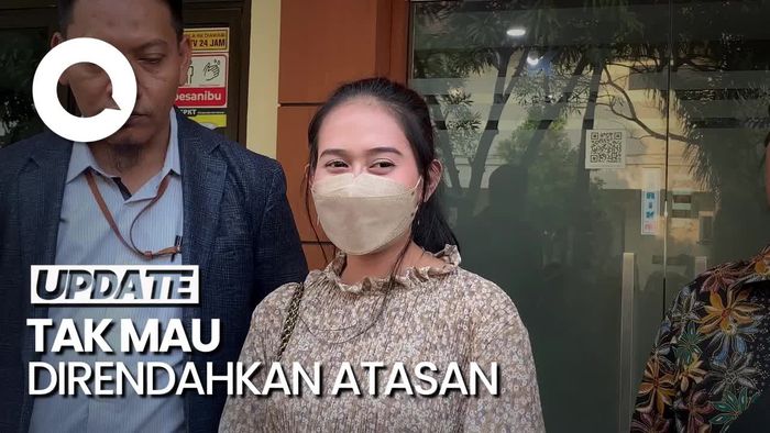 Karyawati AD Usai Diperiksa Polisi: Bukan Pansos, Hanya Cari Keadilan
