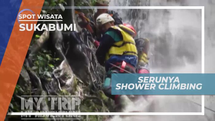 Pengalaman Seru, Mencoba Sensasi Shower Climbing air Terjun Bibijilan, Sukabumi