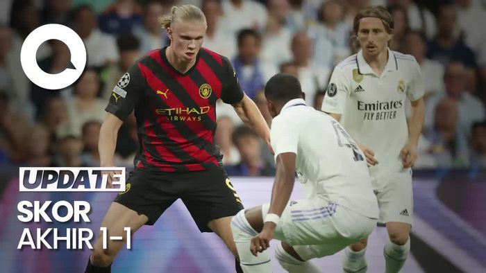 Real Madrid Vs Manchester City Berakhir Sama Kuat
